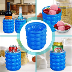 Portable Silicone Ice Cube Maker with Lid – Perfect for Picnics, Camping, and Parties | Keeps Beverages Cool Longer