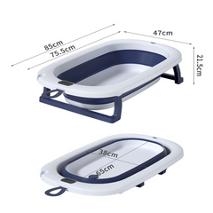 Baby Plastic Folding Bath Tub with Temperature Display – Safe, Spacious, and Convenient