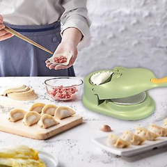 2-in-1 Dumpling Maker & Dough Press – Easy Homemade Dumplings, Wontons, Ravioli & More