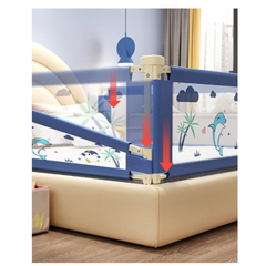 Collapsible Baby Side Bed Rail Guard for Kids - Universal Compatibility, Premium Safety & Easy Swing-Down Access