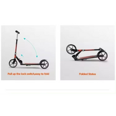 Folding Aluminum Adult Kick Scooter – Big Wheels, Lightweight & Portable