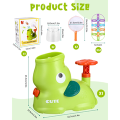 Cute Animal Air Launcher Toy Set for Kids – Bubble Flyer Game with Safety Shields & Catch Nets