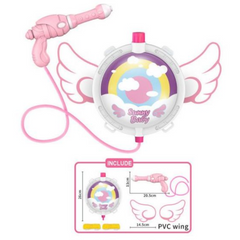 π Summer Astronaut Water Gun Pack Set β Cute Backpack with Wings | Long-Range Kids Water Blaster Toy
