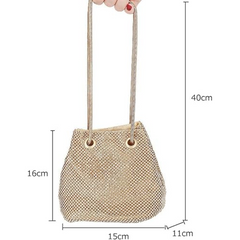 Women's Rhinestone Evening Clutch – Elegant Small Shoulder Bag for Wedding, Party, Prom | Tidagifts