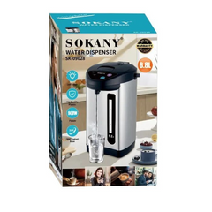 6.8L Stainless Steel Electric Thermopot (SK-09028) | Auto Keep Warm Hot Water Dispenser for Home & Office