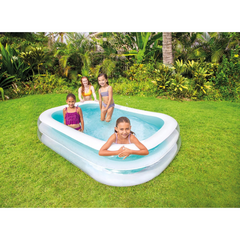 Swim Center Inflatable Family Pool - 2.62m x 1.75m | Durable PVC, Easy Inflation, Ideal for Family Fun