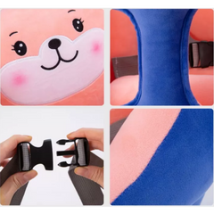 Cute Plush Baby Sofa Support Chair – Cartoon Animal Infant Seat with 360° Back Support & Safety Straps