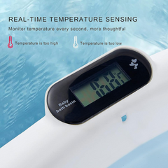 Foldable Baby Bathtub with Temperature Sensing | Lightweight, Safe, and Travel-Friendly