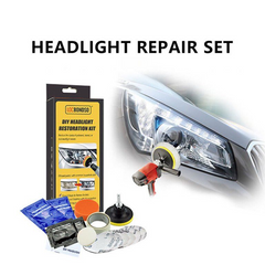 Car Headlight Restoration Kit with Drill Adapter – Lens Polishing & Cleaning Tool for Yellowed, Cloudy, or Scratched Headlights