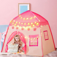 Portable Kids House Tent – Spacious, Easy to Assemble, Durable Play Tent for Kids in Pink & Blue