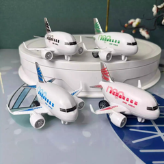 FunBlast Friction Power Airbus Toy – Super Jumbo Airplane with Lights, Music & 360° Rotation | A380 Aeroplane Toy for Kids (3+ Years, Multicolor)