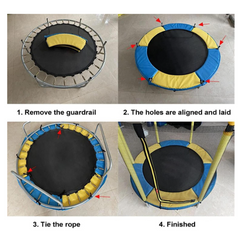 1.4m Kids Trampoline with Enclosure Net – Safe, Durable & Indoor/Outdoor Use