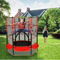 Outdoor Kids Trampoline with Safety Net & Frame Cover | Durable & Safe