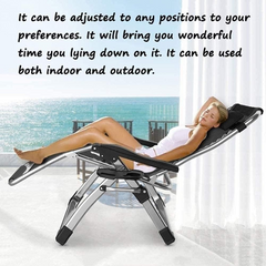 Premium Zero Gravity Sun Loungers | Folding Reclining Garden Chairs for Outdoor Patio, Beach & Camping