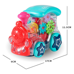 Children Cartoon Electric Universal Train Locomotive Toy – Perfect Educational Gift for Kids Ages 3-6
