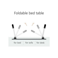 Foldable & Portable Laptop Desk & Bed Tray – Multifunctional Lap Table for Work, Study, or Breakfast in Bed