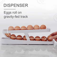 Automatic Rolling Egg Dispenser – Space-Saving Egg Holder for Refrigerator & Kitchen Storage