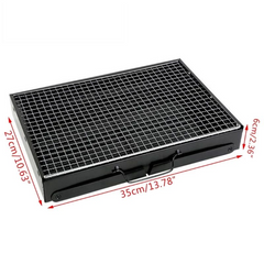 🛒 Portable Foldable BBQ Braai Grill – Compact Charcoal Grill for Picnics, Camping & Backyard Braais