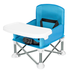 Portable 3-in-1 Baby Booster Seat – Foldable, Travel-Friendly High Chair with Safety Belt & Carry Bag