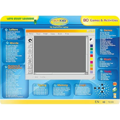 My Exploration Toy Laptop – 80 Learning Games & Activities for Kids | Blue | Ages 5+