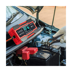 12V 10A 7-Stage Intelligent Battery Pulse Repair Charger + Stier Torch | Smart Fast Charging & Auto Battery Maintenance