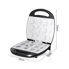 1400W Electric Biscuit & Cookie Maker | RAF R.260 Waffle & Breakfast Treat Machine – Non-Stick, Dishwasher Safe