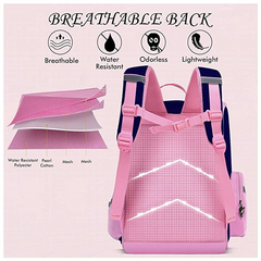 Stylish & Spacious Novelty Kids School Backpack – 17" Ergonomic Oxford Bag