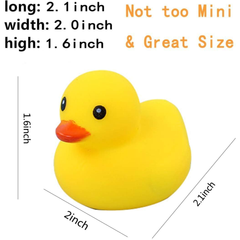 π Yellow Rubber Bath Ducks for Kids β 12 Pack | Floating Squeaky Bath Toys for Baby Showers & Fun Bath Time Play