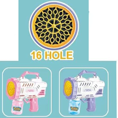 ✨ Automatic LED Bubble Gun Machine for Kids – Light-Up Electric Bubble Blower Toy