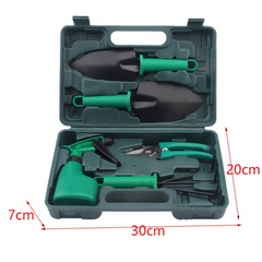5-Piece Durable Stainless Steel Garden Tool Set with Storage Case – Rust-Resistant Hand Tools for Digging, Weeding, Planting