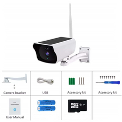 1080P Solar Outdoor Wireless Security Camera – WiFi, Night Vision, 2-Way Audio, No Wiring Needed