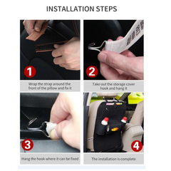 Car Back Seat Organizer – Multifunctional Seat Protector & Storage Bag (56x41 cm)