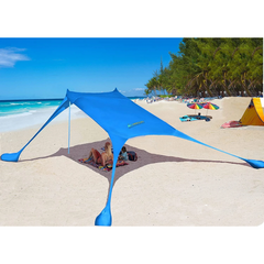 Portable Windproof Beach & Camping Canopy Tent β 5β6 Person Sun Shelter (3m x 3m)