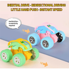 Color Matching Roll Car – Inertia-Powered 4WD Off-Road Toy Vehicle | Shockproof, Somersault & Fall-Resistant Huili Toy Car
