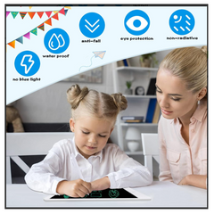 LCD Writing Tablet Doodle Board 12-Inch – Eye-Friendly, Portable, and Perfect for All Ages