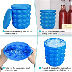 Portable Silicone Ice Cube Maker with Lid – Perfect for Picnics, Camping, and Parties | Keeps Beverages Cool Longer