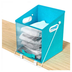 Closet Caddy Storage Organizer – Space-Saving Pull-Down Shelf System for Clothes, Linens & Accessories