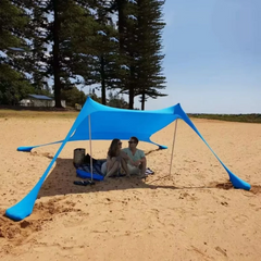 Portable Windproof Beach & Camping Canopy Tent β 5β6 Person Sun Shelter (3m x 3m)