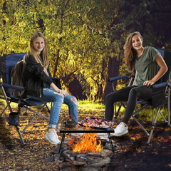 Premium Outdoor Camping Chair - Foldable, Ultralight, with Padded Armrests & Cup Holder