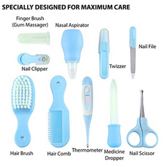 Comprehensive 10-in-1 Baby Care Kit – Healthcare & Grooming Essentials for Newborns