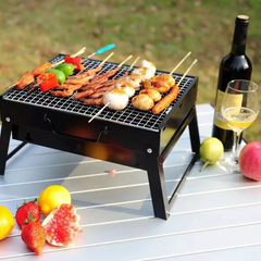🛒 Portable Foldable BBQ Braai Grill – Compact Charcoal Grill for Picnics, Camping & Backyard Braais