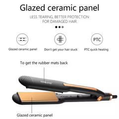 Professional Hair Straightener SK-993 – Wet & Dry Ceramic Flat Iron (Up to 750°F)