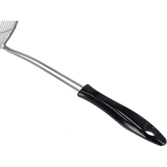 YD430852 18cm Stainless Steel Skimmer Strainer – Durable Wire Mesh Kitchen Ladle for Frying, Draining & Scooping