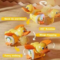 Cute Foraging Duck Wind-Up Toy – Crawling Baby Educational Toy (18M+)