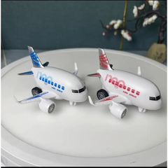 FunBlast Friction Power Airbus Toy – Super Jumbo Airplane with Lights, Music & 360° Rotation | A380 Aeroplane Toy for Kids (3+ Years, Multicolor)