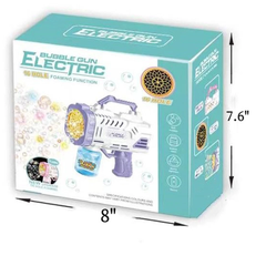 ✨ Automatic LED Bubble Gun Machine for Kids – Light-Up Electric Bubble Blower Toy