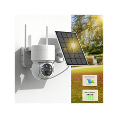 Wireless 5MP Solar Security Camera with Night Vision, Motion Detection & 8GB SD Card – IP66 Waterproof Surveillance System