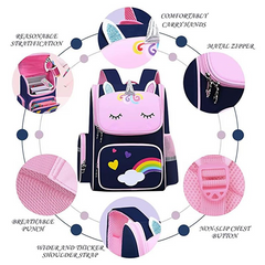 Stylish & Spacious Novelty Kids School Backpack – 17" Ergonomic Oxford Bag