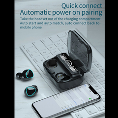M10 Wireless Earphones | Bluetooth 5.3, Power Bank, Waterproof, Hands-Free
