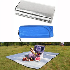200x200cm Waterproof Folding Aluminum Foil Camping Sleeping Mat – Lightweight, Moisture-Proof & Heat Insulated